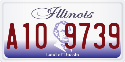 IL license plate A109739
