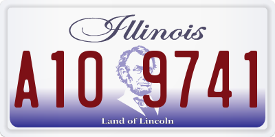 IL license plate A109741