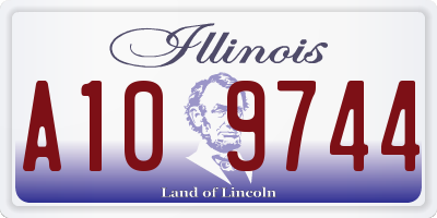 IL license plate A109744