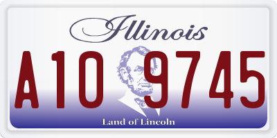 IL license plate A109745