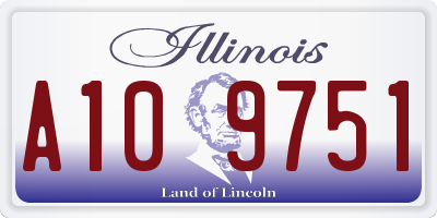 IL license plate A109751