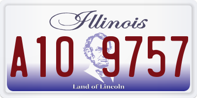 IL license plate A109757