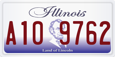 IL license plate A109762