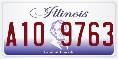 IL license plate A109763