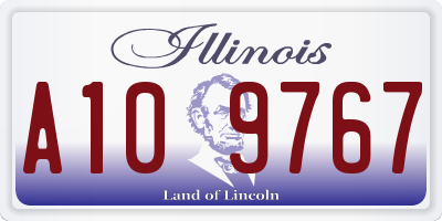 IL license plate A109767