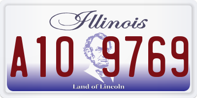 IL license plate A109769