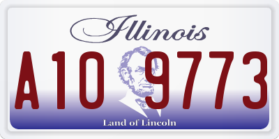 IL license plate A109773