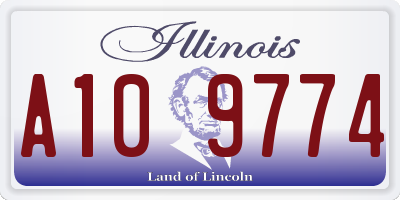 IL license plate A109774