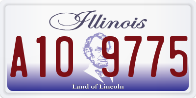 IL license plate A109775