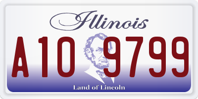 IL license plate A109799