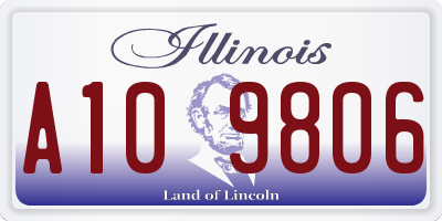IL license plate A109806