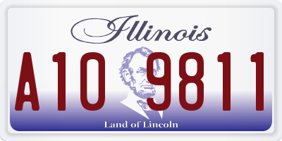 IL license plate A109811