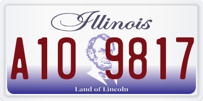 IL license plate A109817