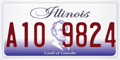 IL license plate A109824