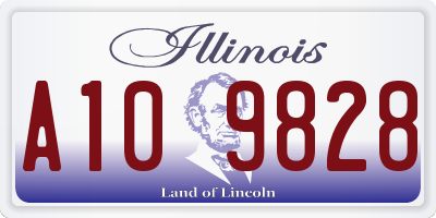 IL license plate A109828