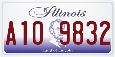 IL license plate A109832