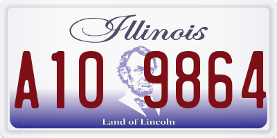 IL license plate A109864
