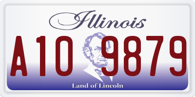 IL license plate A109879