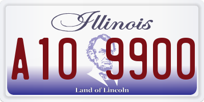 IL license plate A109900