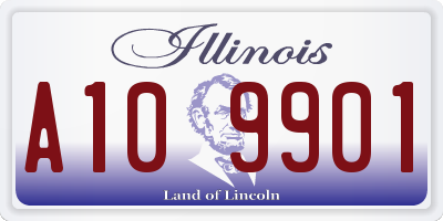 IL license plate A109901