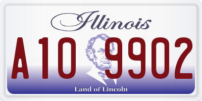 IL license plate A109902