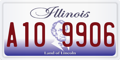 IL license plate A109906