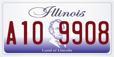 IL license plate A109908