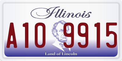 IL license plate A109915
