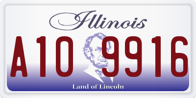 IL license plate A109916