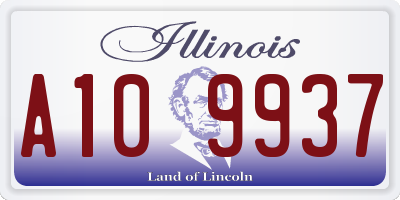 IL license plate A109937