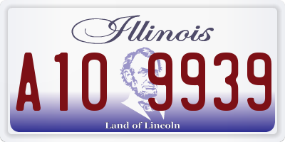 IL license plate A109939