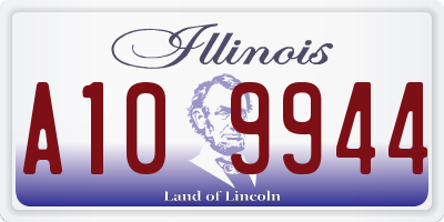 IL license plate A109944
