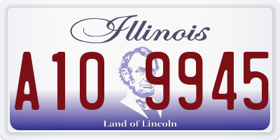 IL license plate A109945