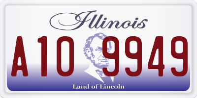 IL license plate A109949