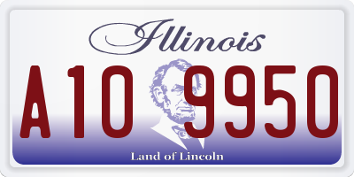 IL license plate A109950