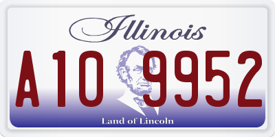 IL license plate A109952