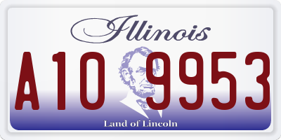 IL license plate A109953