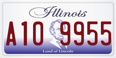 IL license plate A109955