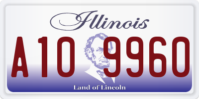 IL license plate A109960