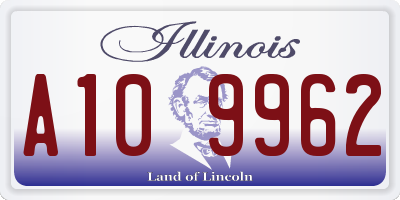 IL license plate A109962