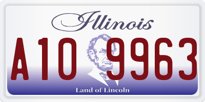 IL license plate A109963