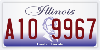 IL license plate A109967