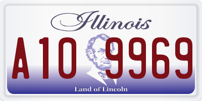 IL license plate A109969