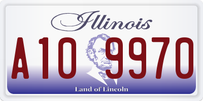 IL license plate A109970