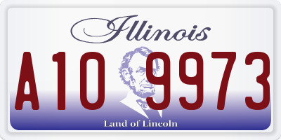 IL license plate A109973