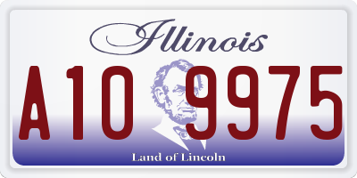 IL license plate A109975