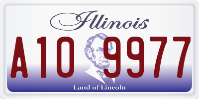 IL license plate A109977