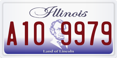 IL license plate A109979