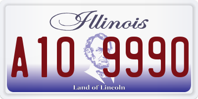 IL license plate A109990