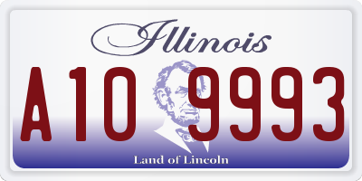 IL license plate A109993
